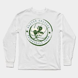 vintage celtics basketball Long Sleeve T-Shirt